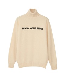 HYSTERIC GLAMOUR | BLOW YOUR MIND刺繍 タートルネック プルオーバー(ニット/セーター)