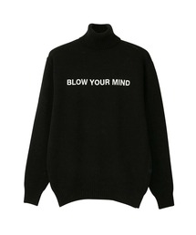 HYSTERIC GLAMOUR | BLOW YOUR MIND刺繍 タートルネック プルオーバー(ニット/セーター)