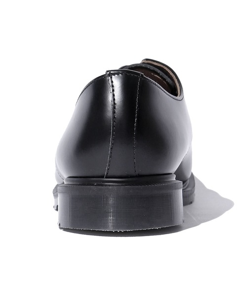 SOLOVAIR（ソロヴェアー）の「SOLOVAIR/ソロヴェアー 4 EYE GIBSON プレーントゥ レザーシューズ 革靴 グットイヤーウェルト製法（ドレスシューズ・メンズ・ブラック・7.5/8/8.5/5/4.5/9/4）」の4枚目の写真