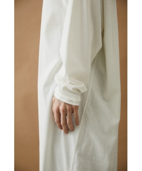 BLACK BY MOUSSY（ブラックバイマウジー）の「supima cotton long one-piece（ワンピース・レディース・ブラウン/ホワイト/グレー・FREE）」の4枚目の写真