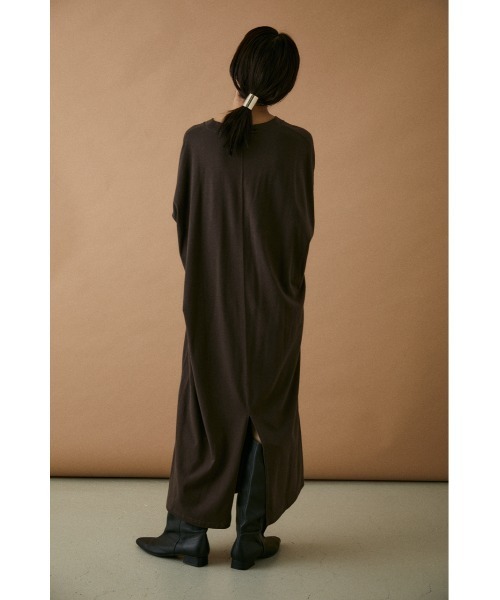 BLACK BY MOUSSY（ブラックバイマウジー）の「supima cotton long one-piece（ワンピース・レディース・ブラウン/ホワイト/グレー・FREE）」の15枚目の写真