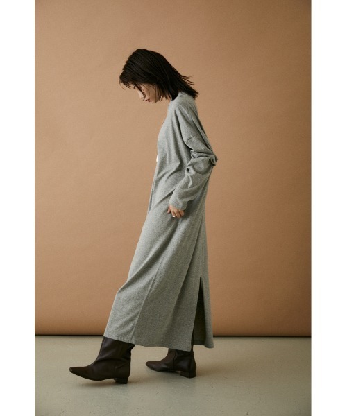 BLACK BY MOUSSY（ブラックバイマウジー）の「supima cotton long one-piece（ワンピース・レディース・ブラウン/ホワイト/グレー・FREE）」の5枚目の写真