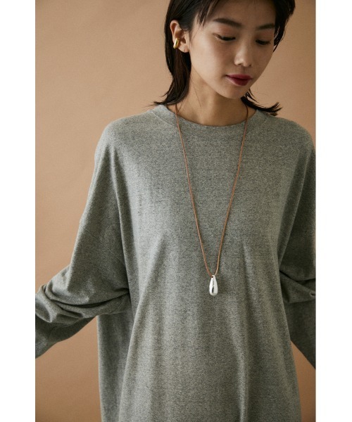 BLACK BY MOUSSY（ブラックバイマウジー）の「supima cotton long one-piece（ワンピース・レディース・ブラウン/ホワイト/グレー・FREE）」の8枚目の写真