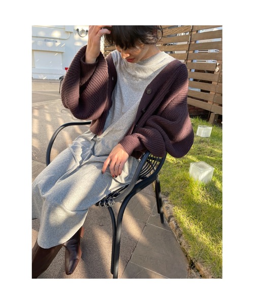 BLACK BY MOUSSY（ブラックバイマウジー）の「supima cotton long one-piece（ワンピース・レディース・ブラウン/ホワイト/グレー・FREE）」の11枚目の写真