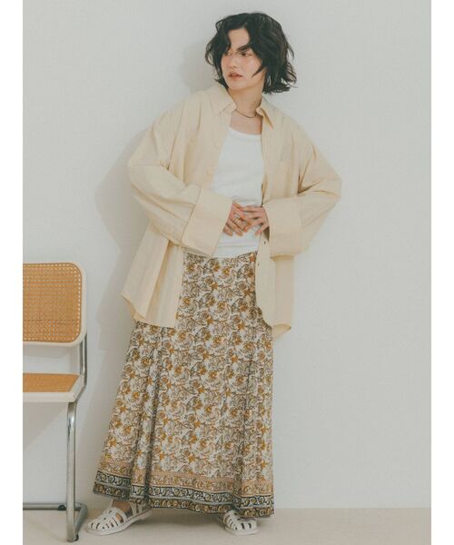 Ungrid（アングリッド）の「エスニックプリントラメスカート