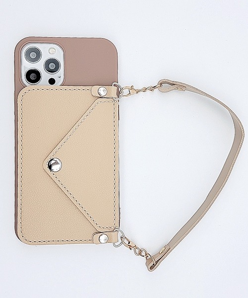 かっちゃんAlice Olivia  スマホケース カード入れ付 推し活しよ◎クリアケース カードケースつき 新型 iPhone14
