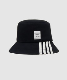 BUCKET HAT W/ ENGINEERED 4BAR IN COTTON SUITING