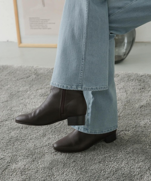 URBAN RESEARCH DOORS(アーバンリサーチドアーズ)の「レザーサイドゴアブーツ(ブーツ・レディース・ブラック/ダークブラウン・MEDIUM/LARGE)」の15枚目の写真