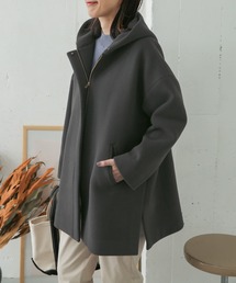 URBAN RESEARCH DOORS | 【WEB/一部店舗限定】ウールフードワイドコート(その他アウター)