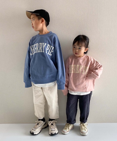 CIAOPANIC TYPY(チャオパニックティピー)の「□【KIDS】CHERRY PIEスウェット(スウェット・キッズ・ピンク/ブルー/アイボリー・SMALL/MEDIUM/LARGE/X-LARGE/XX-LARGE)」の8枚目の写真