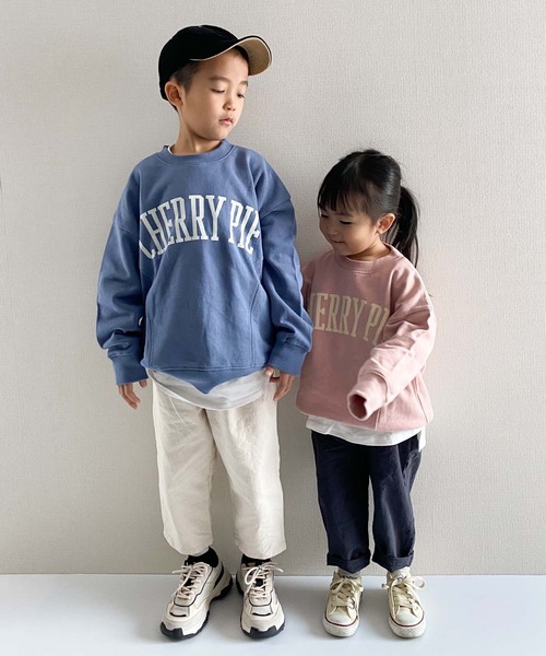 CIAOPANIC TYPY(チャオパニックティピー)の「□【KIDS】CHERRY PIEスウェット(スウェット・キッズ・ピンク/ブルー/アイボリー・SMALL/MEDIUM/LARGE/X-LARGE/XX-LARGE)」の9枚目の写真