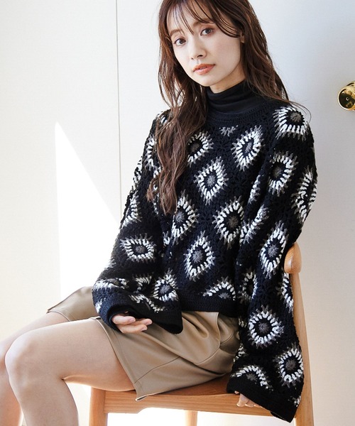 セール カギアミニットプルオーバー ニット セーター Mysty Woman ミスティウーマン のファッション通販 Zozotown