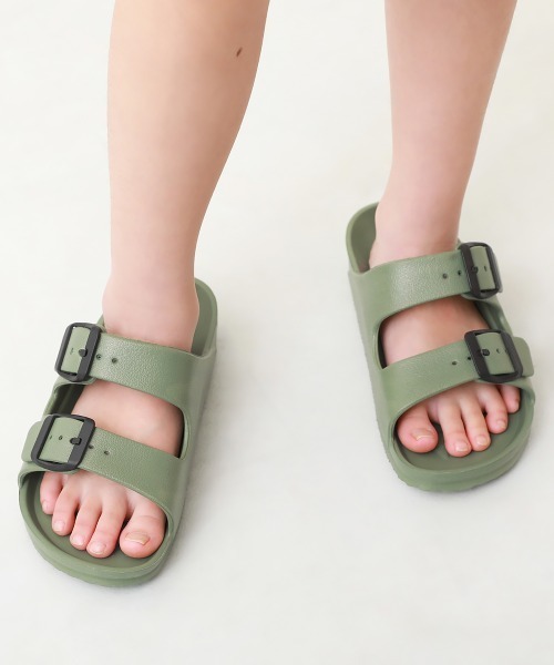 devirock（デビロック）の「ツーバンドサンダル（サンダル・キッズ・ブラウン系その他/オフホワイト/ブルー/ブラック/ライトカーキ/ラベンダー・23.0cm/22.0cm/17.0cm/18.0cm/19.0cm/20.0cm/21.0cm）」の5枚目の写真