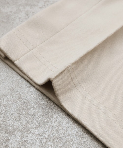 reca（レカ）の「センターシームセミフレア起毛パンツ（その他パンツ・レディース・ブラック/ライトベージュ・FREE）」の8枚目の写真