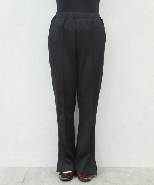 reca（レカ）の「センターシームセミフレア起毛パンツ（その他パンツ・レディース・ブラック/ライトベージュ・FREE）」の20枚目の写真