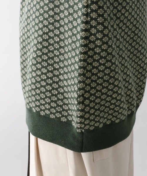 RAGEBLUE（レイジブルー）の「ジャガード柄ニットクルー/259697（ニット/セーター・メンズ・ブラック/パープル/グリーン・MEDIUM/LARGE）」の15枚目の写真