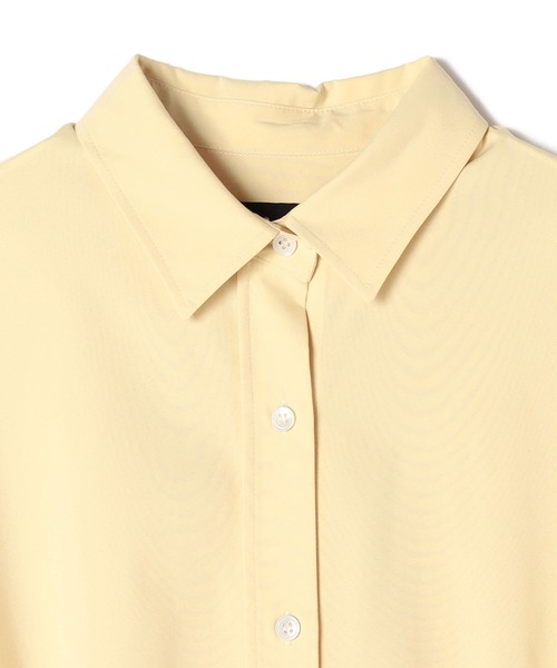 N.O.R.C by the line（ノークバイザライン）の「シルキーＴスリーブシャツワンピース（シャツワンピース・レディース・ブラック/カーキ/イエロー・S/M/L）」の10枚目の写真