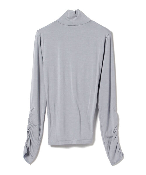 Ray BEAMS（レイビームス）の「Ray BEAMS / アシメ シャーリング ハイネック トップス（Tシャツ/カットソー・レディース・ホワイト/ブラック/サックスブルー・ONE SIZE）」の19枚目の写真