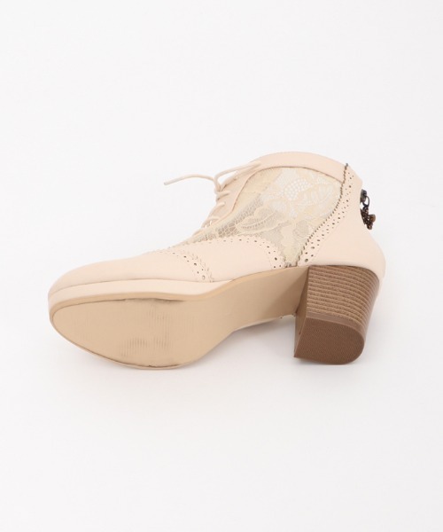 axes femme(アクシーズファム)の「チュールレースアップブーツ(ブーツ・レディース・ベージュ/キャメル/ブラック・MEDIUM/LARGE)」の15枚目の写真