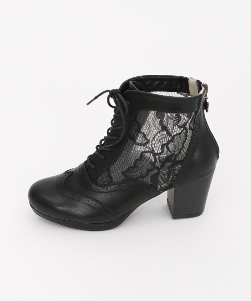 axes femme(アクシーズファム)の「チュールレースアップブーツ(ブーツ・レディース・ベージュ/キャメル/ブラック・MEDIUM/LARGE)」の16枚目の写真