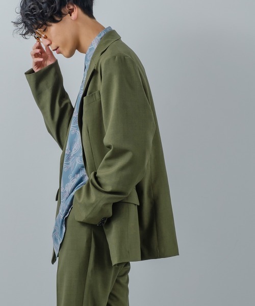 improves（インプローブス）の「ナチュラルストレッチ 2B ノッチドラペル テーラードジャケット セットアップ対応（テーラードジャケット・メンズ・チャコール/グリーン/ブラウン・MEDIUM/LARGE）」の18枚目の写真