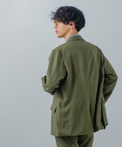 improves（インプローブス）の「ナチュラルストレッチ 2B ノッチドラペル テーラードジャケット セットアップ対応（テーラードジャケット・メンズ・チャコール/グリーン/ブラウン・MEDIUM/LARGE）」の22枚目の写真