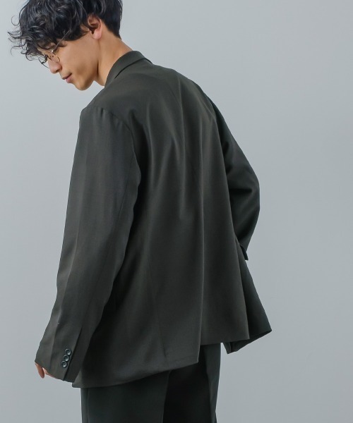 improves（インプローブス）の「ナチュラルストレッチ 2B ノッチドラペル テーラードジャケット セットアップ対応（テーラードジャケット・メンズ・チャコール/グリーン/ブラウン・MEDIUM/LARGE）」の20枚目の写真