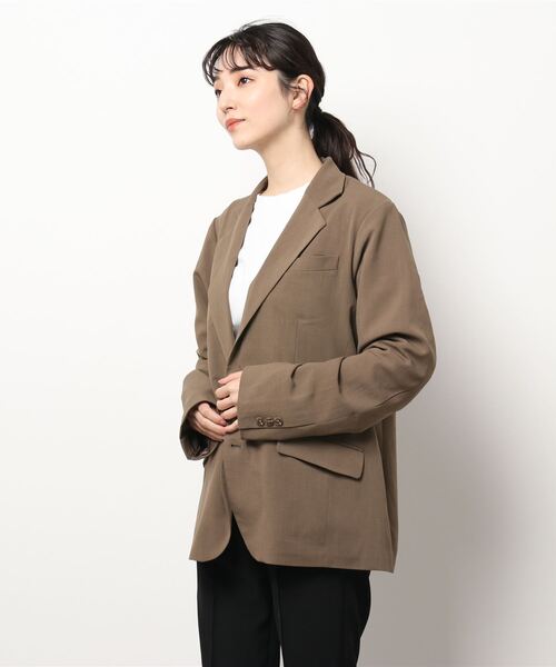 improves（インプローブス）の「ナチュラルストレッチ 2B ノッチドラペル テーラードジャケット セットアップ対応（テーラードジャケット・メンズ・チャコール/グリーン/ブラウン・MEDIUM/LARGE）」の14枚目の写真