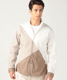 パネルショートイタリアンカラーシャツ