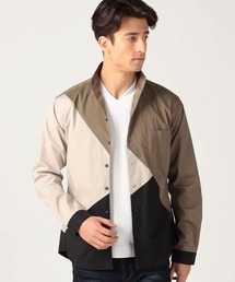 NICOLE CLUB FOR MEN（ニコルクラブフォーメン）の「パネルショートイタリアンカラーシャツ（シャツ/ブラウス）」