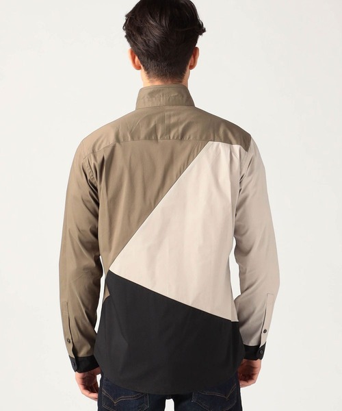 NICOLE CLUB FOR MEN（ニコルクラブフォーメン）の「パネルショートイタリアンカラーシャツ（シャツ/ブラウス・メンズ・ホワイト系/ブラック系/グレー系・MEDIUM/LARGE/X-LARGE）」の8枚目の写真