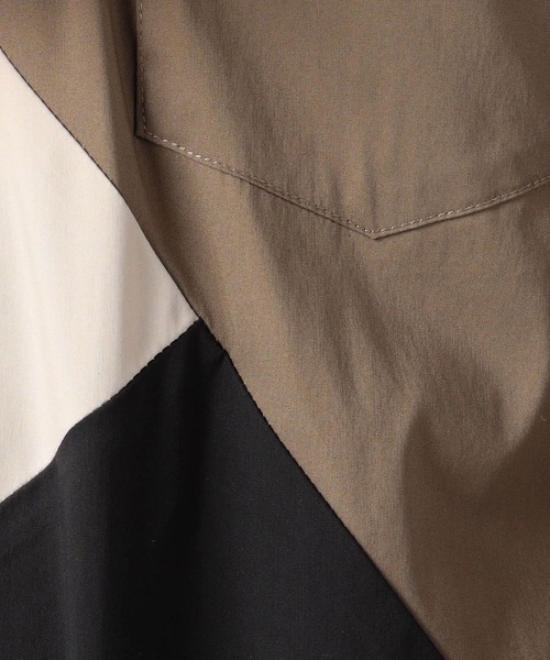 NICOLE CLUB FOR MEN（ニコルクラブフォーメン）の「パネルショートイタリアンカラーシャツ（シャツ/ブラウス・メンズ・ホワイト系/ブラック系/グレー系・MEDIUM/LARGE/X-LARGE）」の14枚目の写真