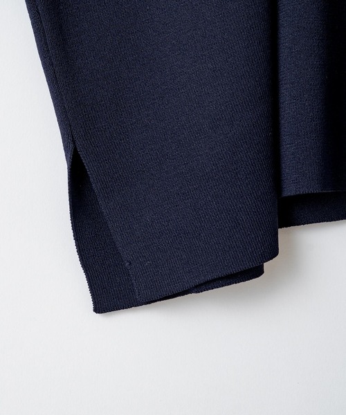 WHIMSIC（ウィムジック）の「【WHIMSIC】ハーフジップニットポロシャツ（ニット/セーター・レディース・ホワイト/パープル/ネイビー・FREE）」の8枚目の写真