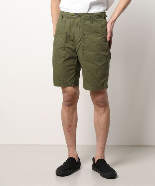 HOUSTON(ヒューストン)の「【HOUSTON】VINTAGE RIPSTOP FATIGUE SHORTS(その他パンツ・メンズ・ブラック/カーキ/ウッド/オリーブドラブ・SMALL/MEDIUM/LARGE/X-LARGE)」の4枚目の写真