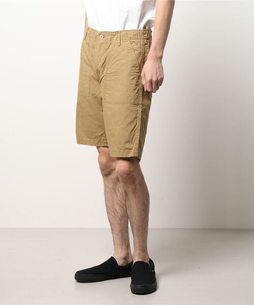 HOUSTON(ヒューストン)の「【HOUSTON】VINTAGE RIPSTOP FATIGUE SHORTS(その他パンツ・メンズ・ブラック/カーキ/ウッド/オリーブドラブ・SMALL/MEDIUM/LARGE/X-LARGE)」の3枚目の写真