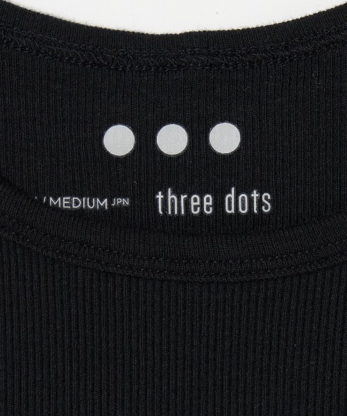 three dots(スリードッツ)の「コットン リブタンクトップ(タンクトップ・レディース・ベージュ系その他/ホワイト/ブラック/ブルー・SMALL/MEDIUM)」の10枚目の写真