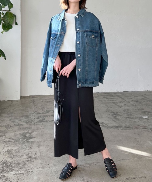 LIAN（リアン）の「ポンチロングスリットスカート（スカート・レディース・ブルー/ブラック/レッド/グリーン・FREE）」の22枚目の写真