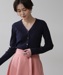 N.（N. Natural Beauty Basic） | ◆コットンレーヨンＶニットカーディガン(カーディガン/ボレロ)