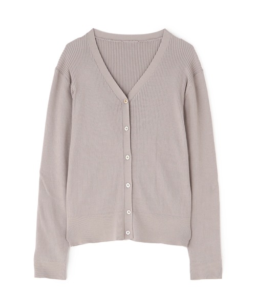 N.(N. Natural Beauty Basic)(エヌエヌナチュラルビューティーベーシック)の「◆コットンレーヨンVニットカーディガン(カーディガン/ボレロ・レディース・グレイッシュベージュ/クリーム/ブルー/ネイビー/イエロー・MEDIUM)」の22枚目の写真