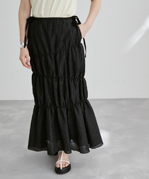 ADAM ET ROPE' | フクレジャガードシャーリングスカート(スカート)