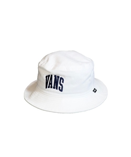 VANS（バンズ）の「VANS/ヴァンズ VANS LOGO HATヴァンズロゴハット（ハット・メンズ・ホワイト/ネイビー・FREE）」の2枚目の写真