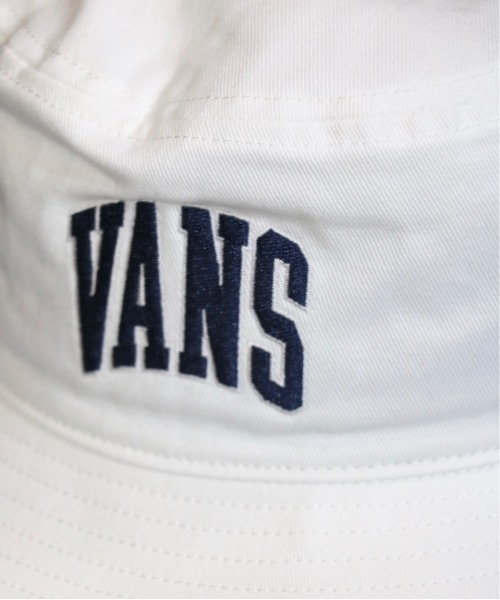 VANS（バンズ）の「VANS/ヴァンズ VANS LOGO HATヴァンズロゴハット（ハット・メンズ・ホワイト/ネイビー・FREE）」の5枚目の写真