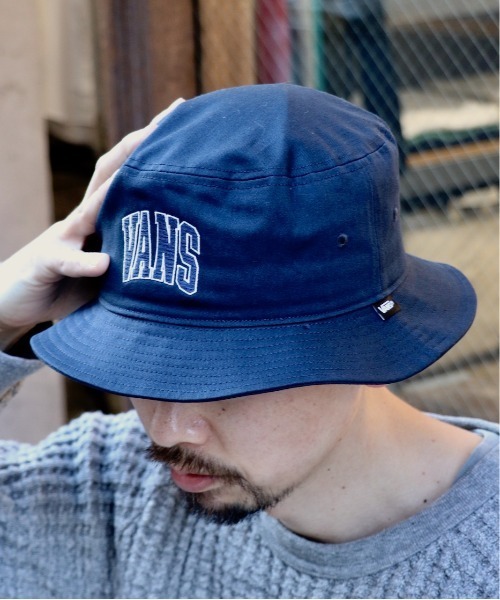 VANS（バンズ）の「VANS/ヴァンズ VANS LOGO HATヴァンズロゴハット（ハット・メンズ・ホワイト/ネイビー・FREE）」の9枚目の写真