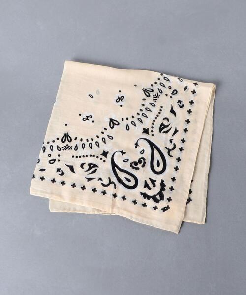 destin（デスティン）の「＜destin（デスティン）＞ バンダナ スカーフ（バンダナ/スカーフ・メンズ・ブラック/ベージュ/オリーブ・FREE）」の3枚目の写真