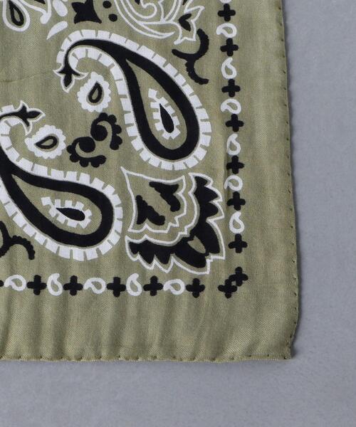 destin（デスティン）の「＜destin（デスティン）＞ バンダナ スカーフ（バンダナ/スカーフ・メンズ・ブラック/ベージュ/オリーブ・FREE）」の4枚目の写真