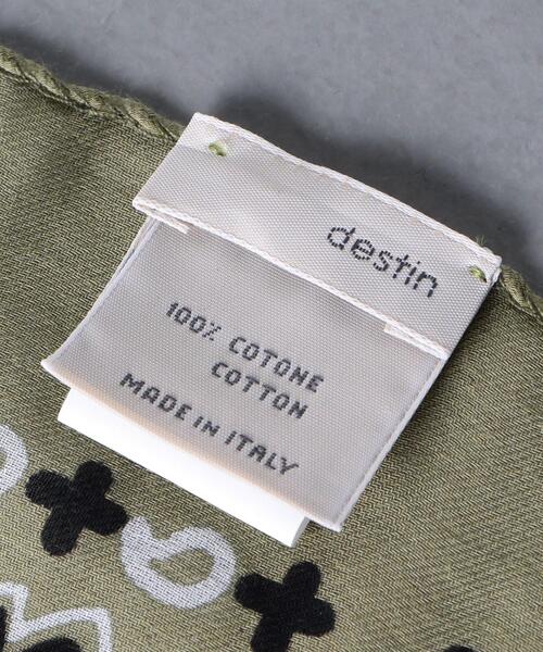 destin（デスティン）の「＜destin（デスティン）＞ バンダナ スカーフ（バンダナ/スカーフ・メンズ・ブラック/ベージュ/オリーブ・FREE）」の6枚目の写真