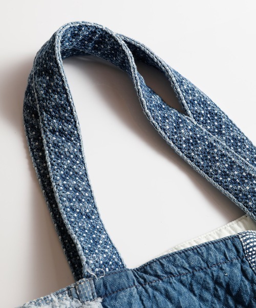 FDMTL(ファンダメンタル)の「FDMTL/ファンダメンタル/BORO PATCHWORK TOTE BAG MEDIUM(トートバッグ・メンズ・ブルー/その他4・FREE/F)」の3枚目の写真
