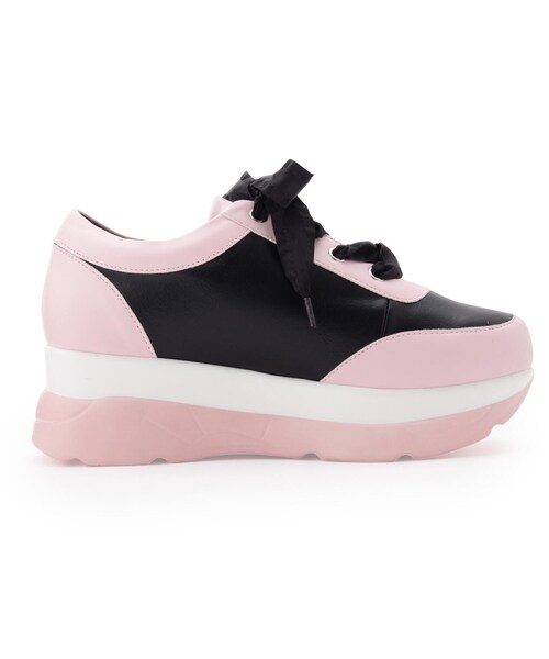 cs T&P（シーエスティーアンドピー）の「カラー配色スニーカー（スニーカー・レディース・ホワイト系9/ブラック系8/パープル系2/ピンク系9・LL/S/M/L）」の7枚目の写真