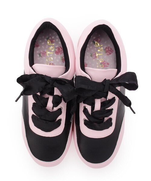 cs T&P（シーエスティーアンドピー）の「カラー配色スニーカー（スニーカー・レディース・ホワイト系9/ブラック系8/パープル系2/ピンク系9・LL/S/M/L）」の9枚目の写真