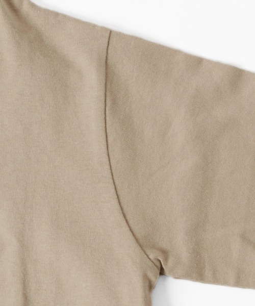 GLAZOS（グラソス）の「天竺・裾ロゴプリント長袖Ｔシャツ（Tシャツ/カットソー・キッズ・ブラック/ベージュ/サックスブルー・130cm/140cm/150cm/160cm/170cm）」の5枚目の写真